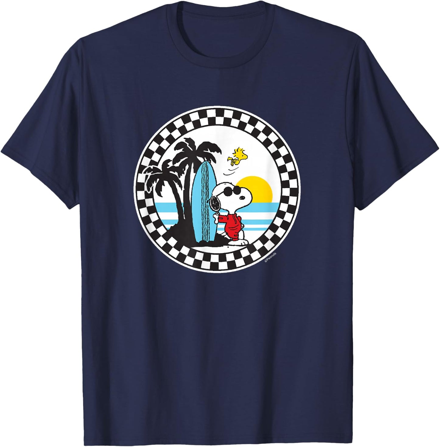Peanuts - Snoopy Surfs Up T-Shirt - T-Shirt | Navy