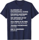 Glossary of Engineering Terms T-Shirt - T-Shirt | Navy