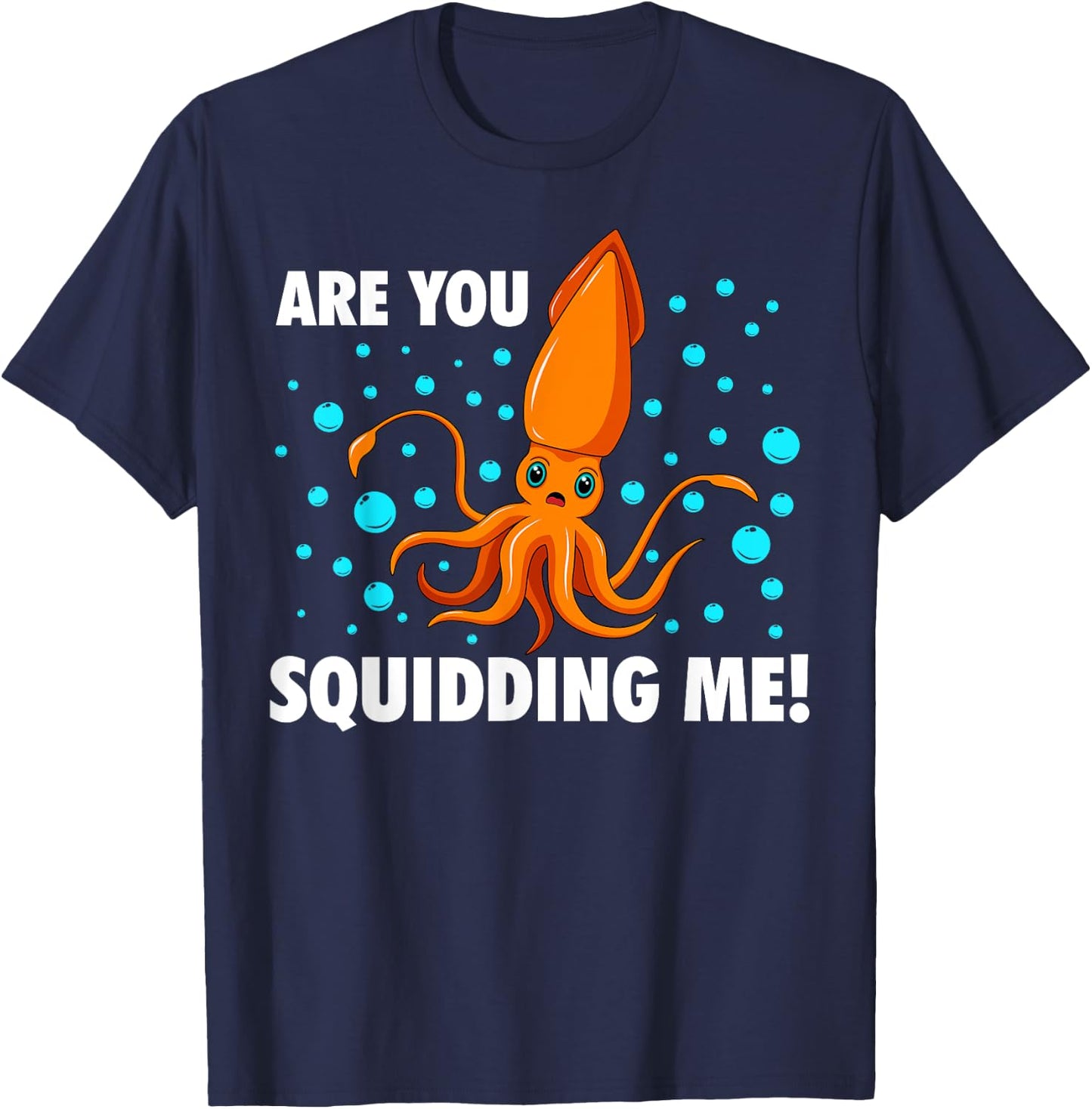 Cool Squid Women Kids Zoologist Octopus Fish Animal T-Shirt - T-Shirt | Navy