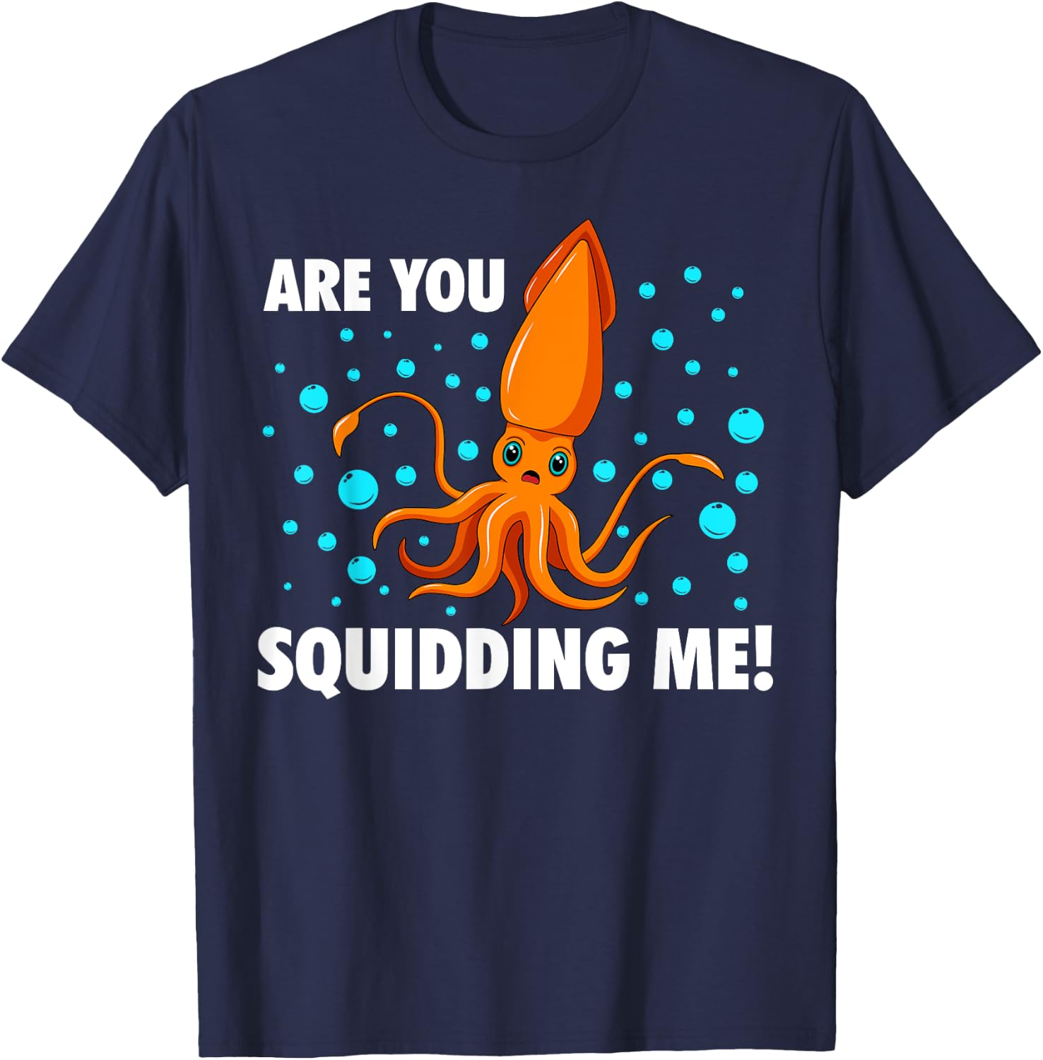 Cool Squid Women Kids Zoologist Octopus Fish Animal T-Shirt - T-Shirt | Navy