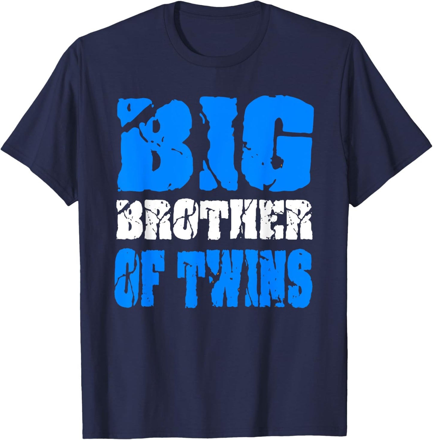Big Brother of Twins Announcement T-Shirt - T-Shirt | Navy