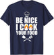 Funny Chef Art Women Restaurant Cooking Food Lover T-Shirt - T-Shirt | Navy