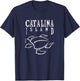 Catalina Island California, Sea Turtle, CA Beaches, Aquatic T-Shirt - T-Shirt | Navy