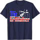 The Grill-Father 4th of July Funny Grilling BBQ American Dad T-Shirt - T-Shirt | Navy