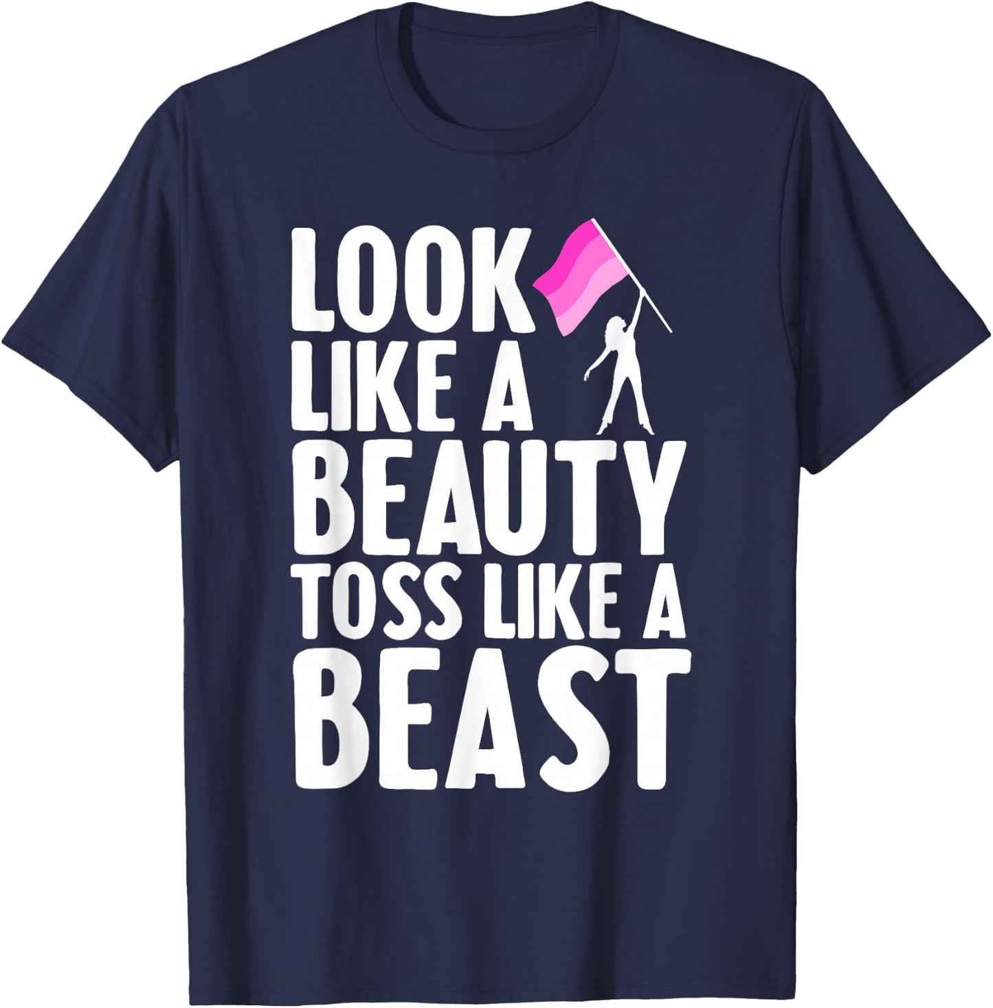 Funny Color Guard Design for Girls Women Winter Guard Lover T-Shirt - T-Shirt | Navy
