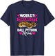 Ball Python Mom Snake Pet Owner Animal Ball Python T-Shirt - T-Shirt | Navy