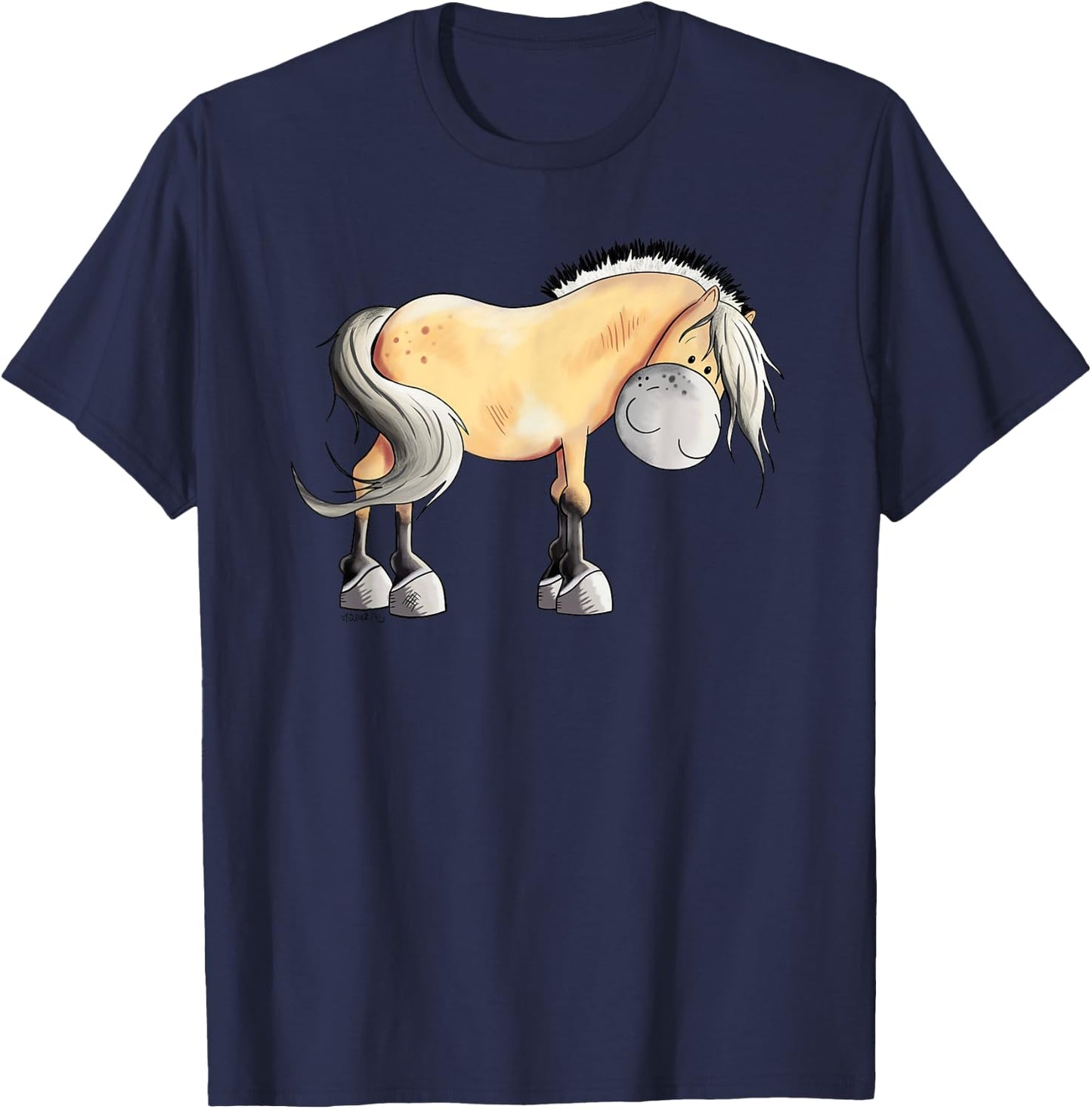 Norwegian Fjord Horse T Shirt For Horse Lovers And Friends T-Shirt - T-Shirt | Navy