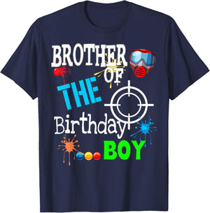 Paintball Birthday Matching Family Set Outfit T-Shirt - T-Shirt | Navy