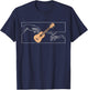 Ukulele God hands for Ukulele Player on Ukulele T-Shirt - T-Shirt | Navy