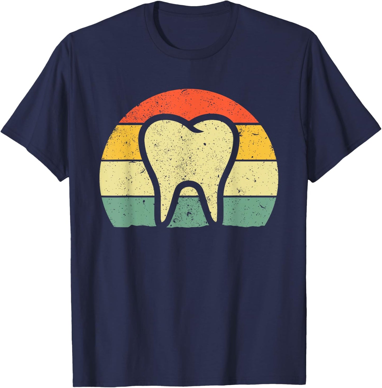 Funny Dentist Orthodontics Design Tooth Dental Hygienist T-Shirt - T-Shirt | Navy