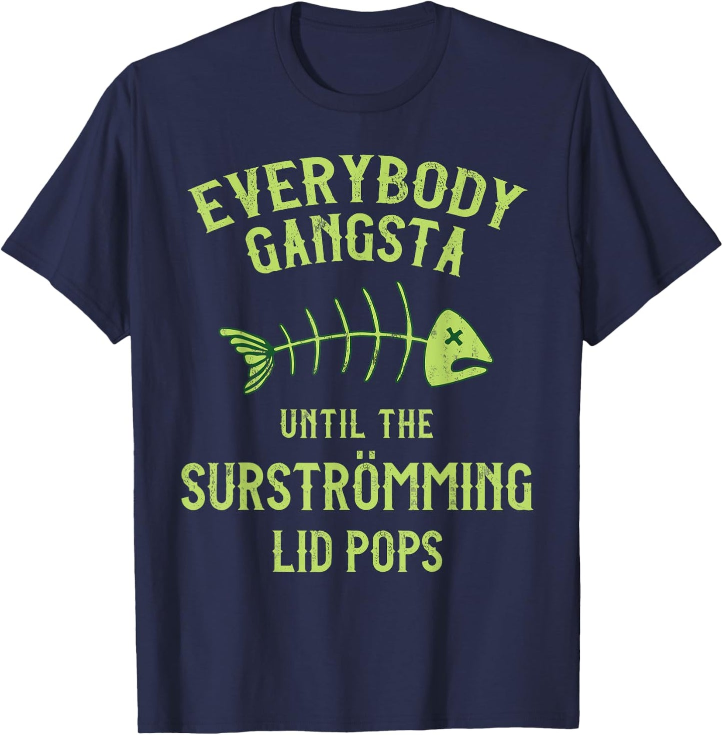 Funny Surstromming Fish Swedish Pride T-Shirt - T-Shirt | Navy
