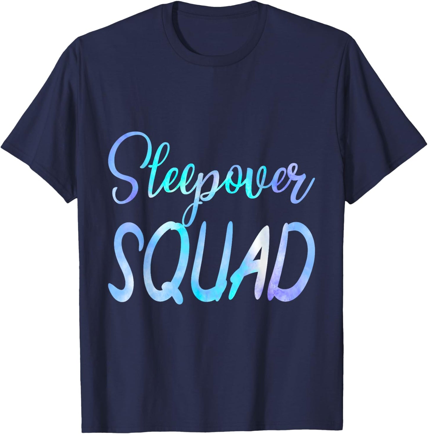 Sleepover Squad Slumber Party Crew Pajama BFF Bestie Tie Dye T-Shirt - T-Shirt | Navy