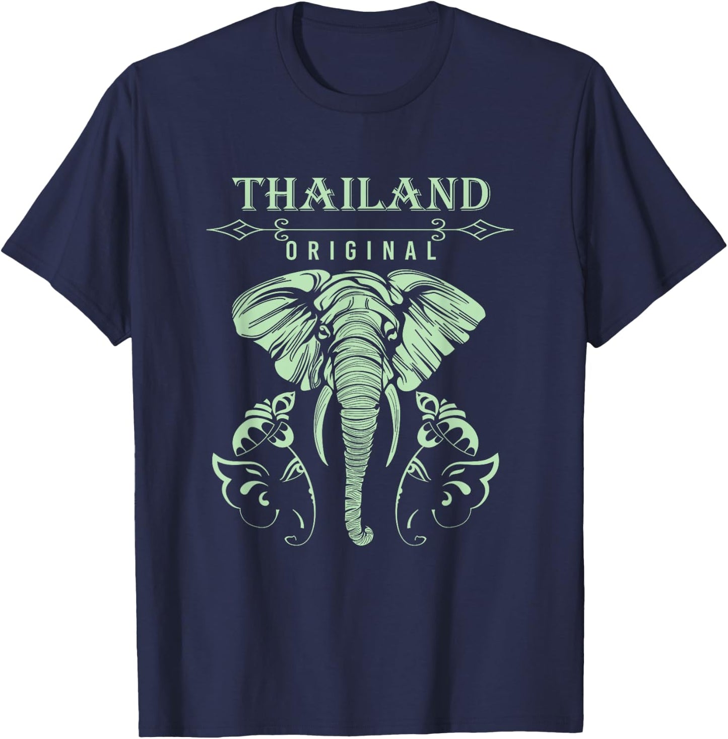Gift Elephant Bangkok Asia Thailand T-Shirt - T-Shirt | Navy