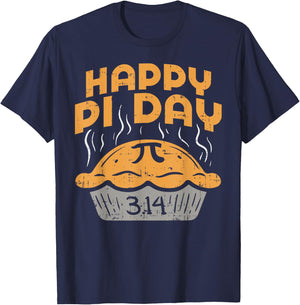 Happy Pi Day Shirt Pie 3.14 Math Lover Geek Student T-Shirt - T-Shirt | Navy