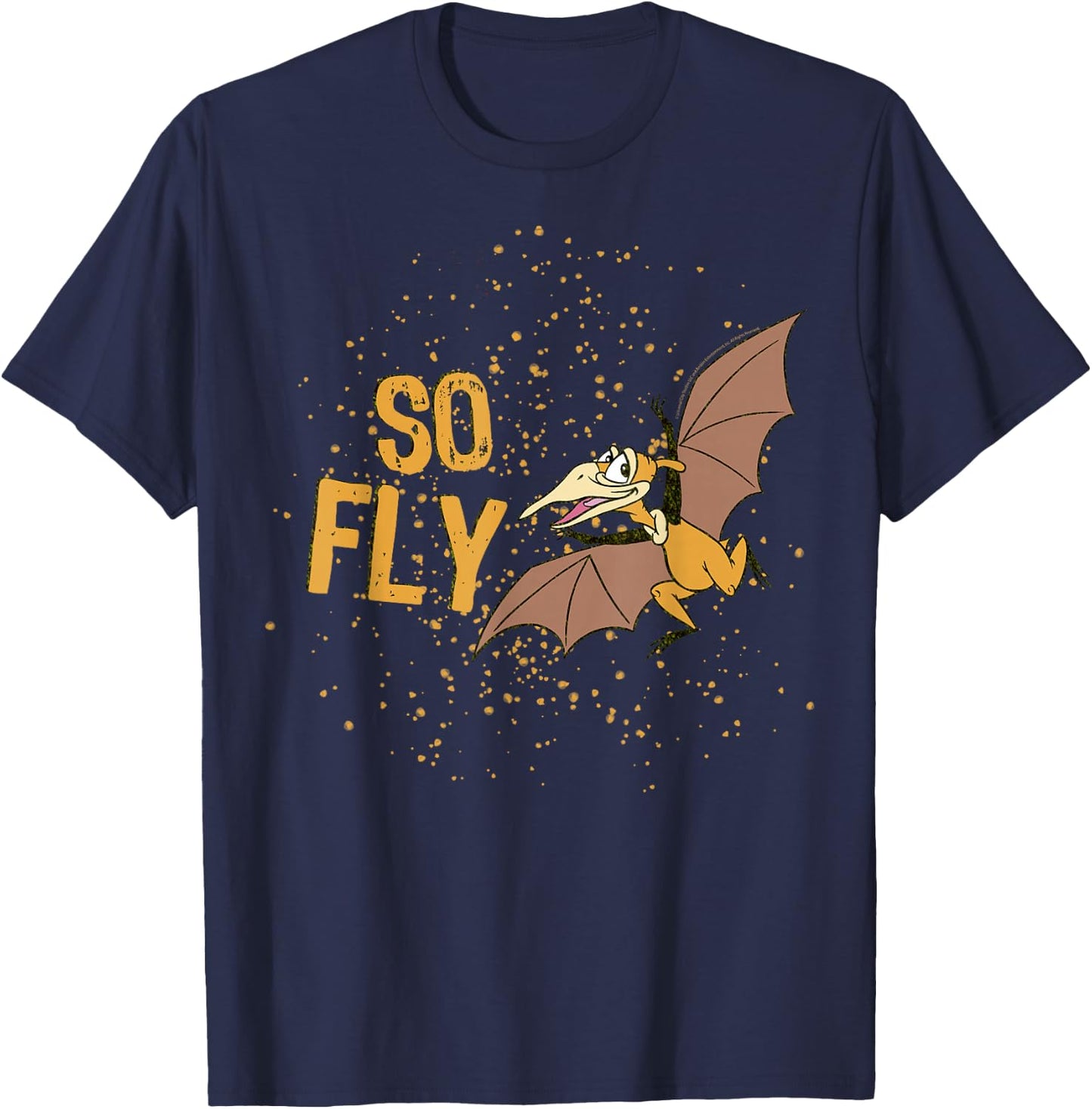 Land Before Time Petrie Is So Fly T-Shirt - T-Shirt | Navy