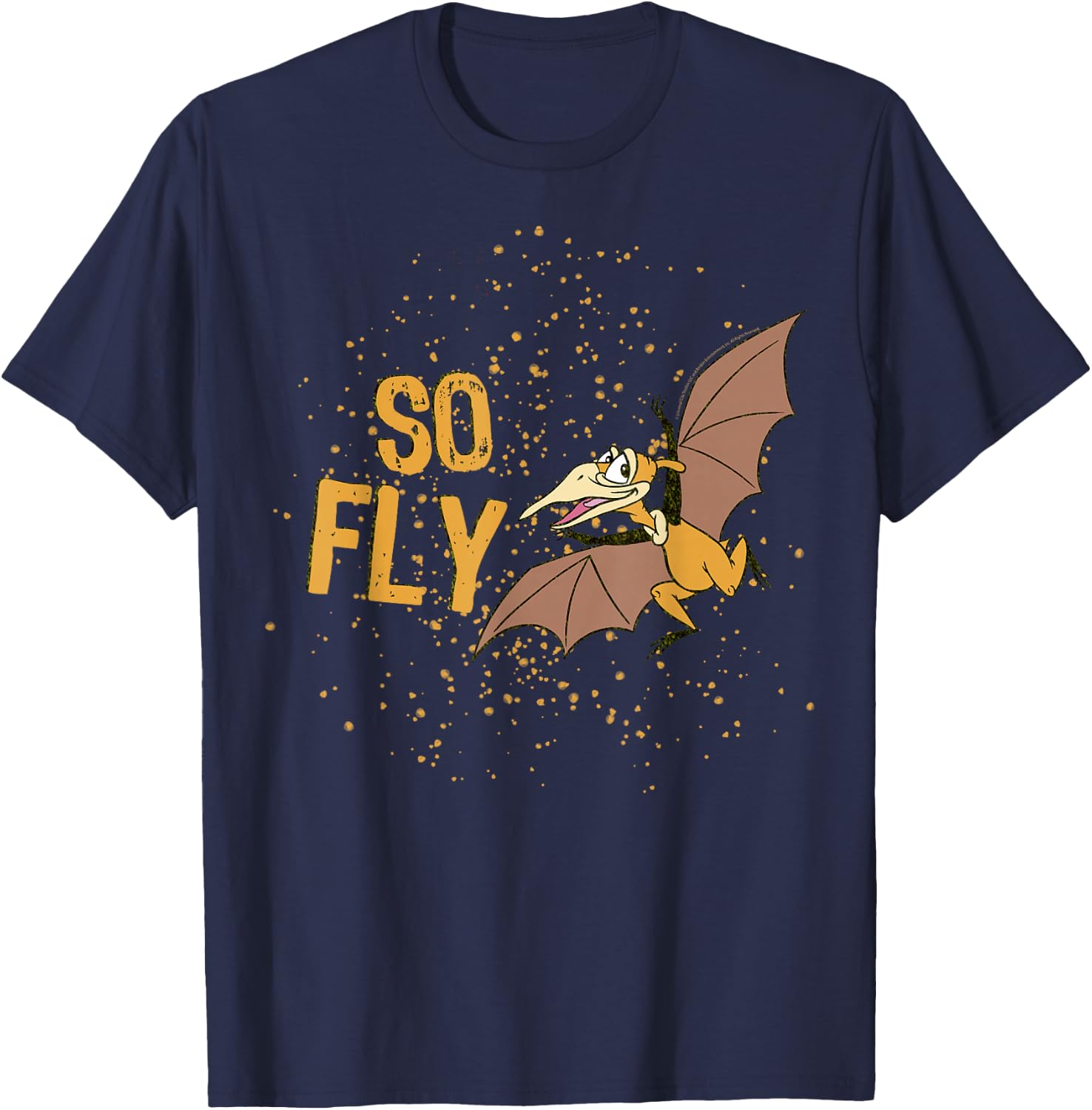 Land Before Time Petrie Is So Fly T-Shirt - T-Shirt | Navy