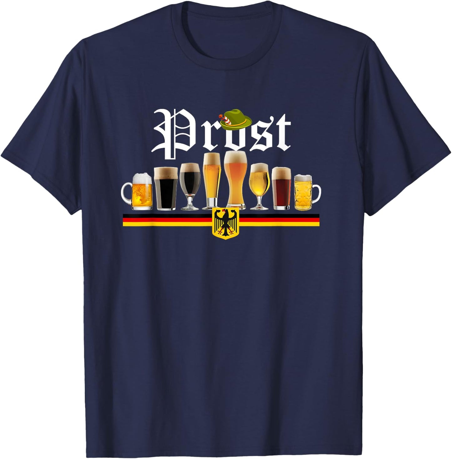 Celebrate Diversity Beer IPA Oktoberfest Prost T-Shirt - T-Shirt | Navy