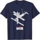 Space Station Mir Soviet Union Russia Space Travel T-Shirt - T-Shirt | Navy