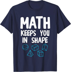 Funny Math Teacher Art Men Women Mathematics Equation Lovers T-Shirt - T-Shirt | Navy