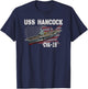 USS Hancock CVA-19 Aircraft Carrier Veterans Day Fathers Day T-Shirt - T-Shirt | Navy