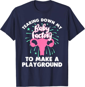 Funny Hysterectomy Girls Endometriosis Recovery T-Shirt - T-Shirt | Navy