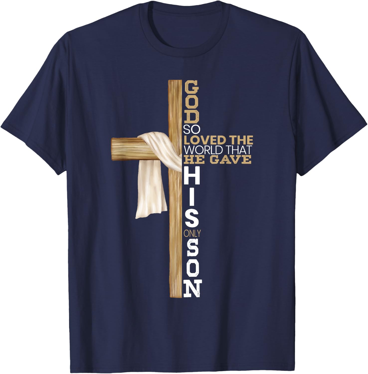 Christian Believer Religious Pastor Bible Scripture T-Shirt - T-Shirt | Navy