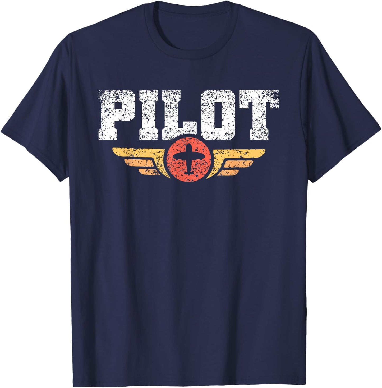 Pilot Aviator Airplane Aviation Pilot T-Shirt - T-Shirt | Navy