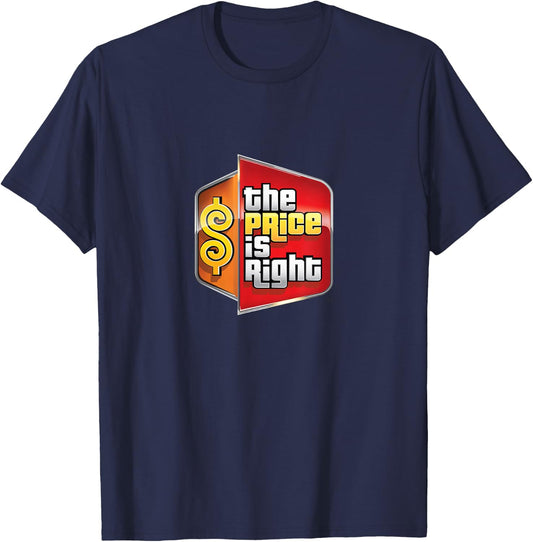 The Price is Right Black Logo - Men's Small T-Shirt - T-Shirt | Navy