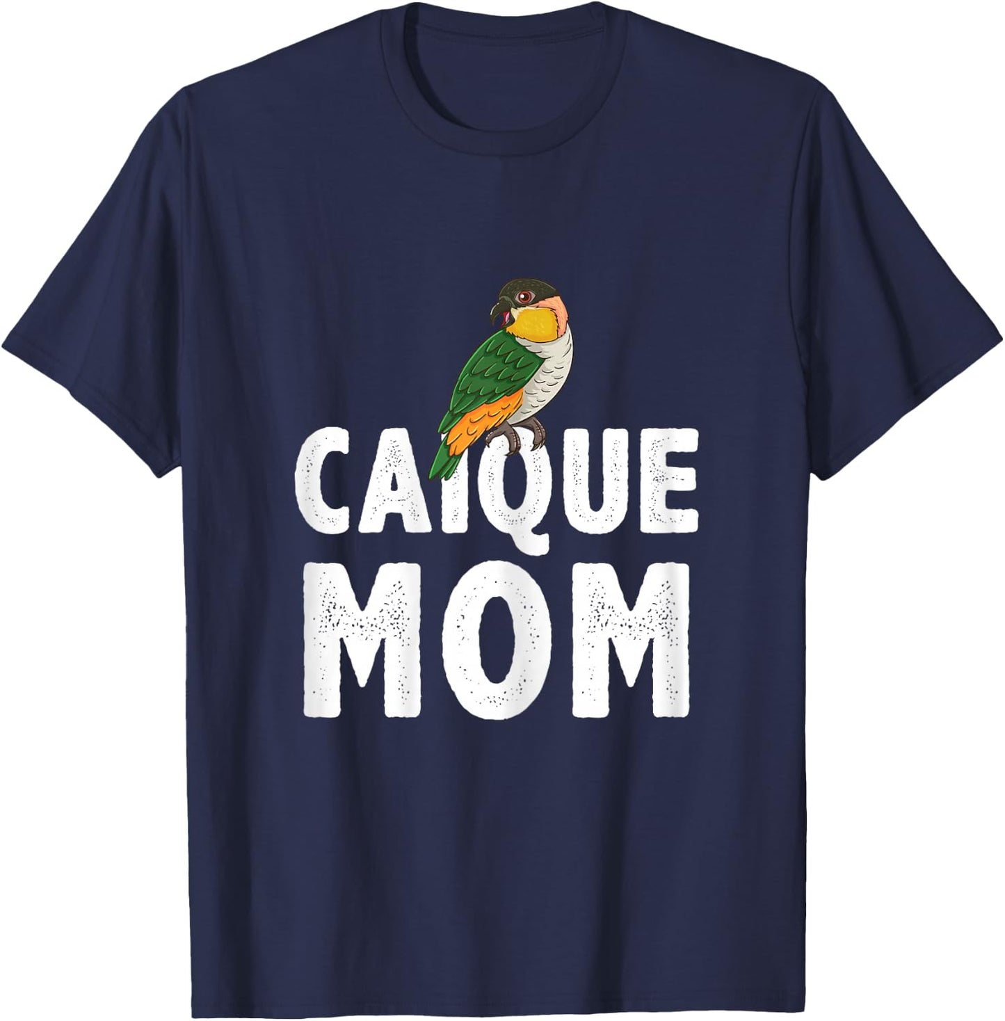 Caique Mom Caique Parrot T-Shirt - T-Shirt | Navy