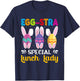 Egg-Stra Special Lunch Lady Easter Eggs Happy Easter Day T-Shirt - T-Shirt | Navy