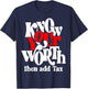 Melanin Black Girl Afro Queen Know Your Worth Then Add Tax T-Shirt - T-Shirt | Navy