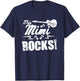 This Mimi Rocks T Shirt - Guitar Rock n Roll Funny T-Shirt - T-Shirt | Navy