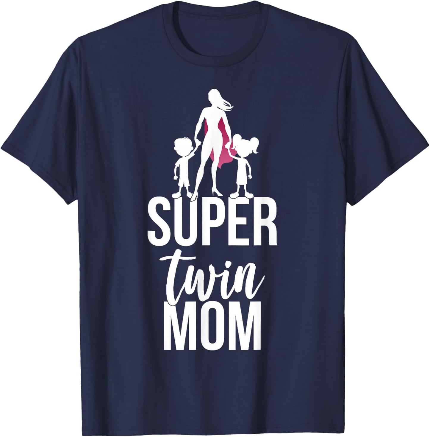 Super Twin Mom T-Shirt - T-Shirt | Navy