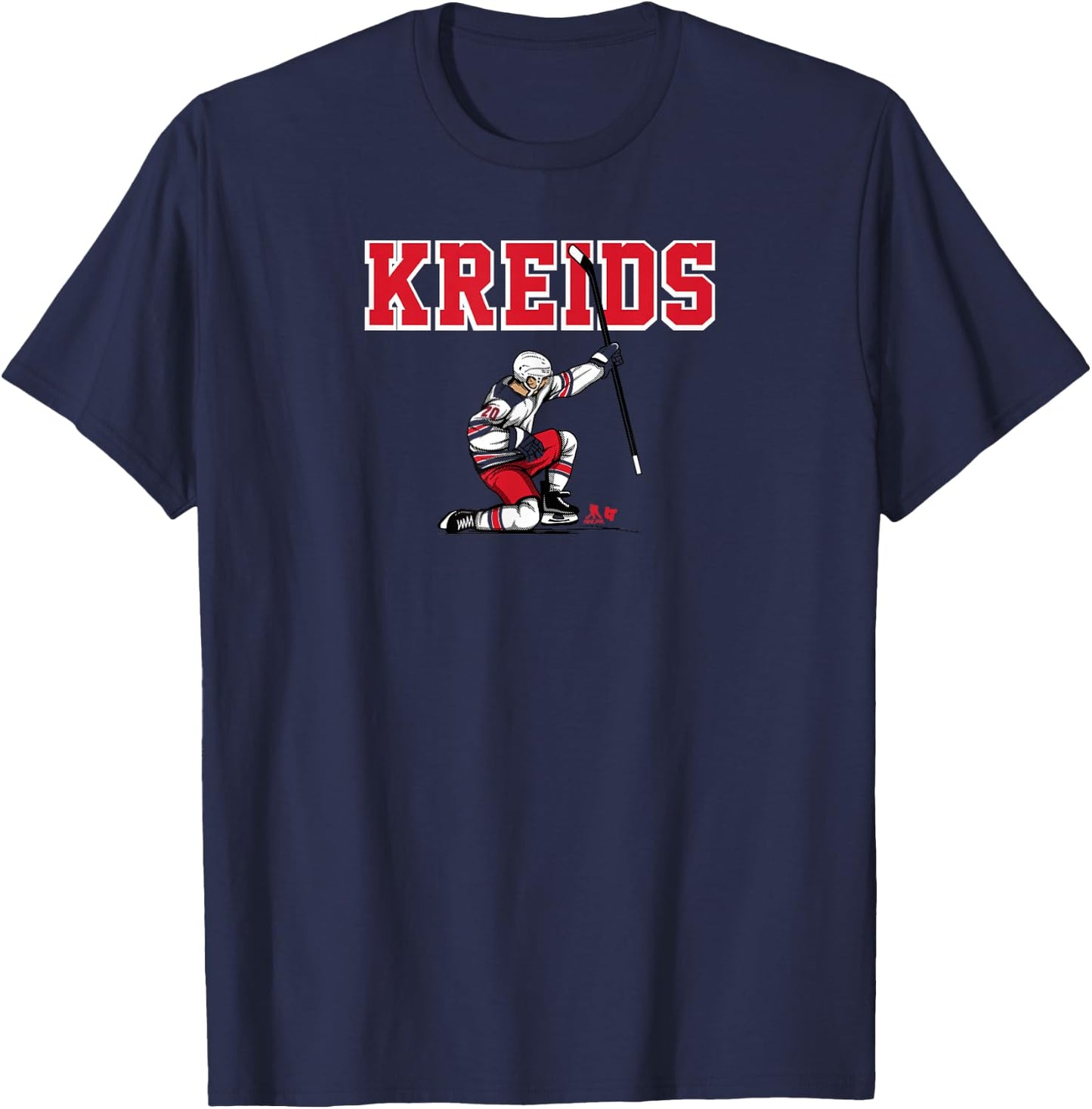 Chris Kreider: Kreids - New York Hockey T-Shirt - T-Shirt | Navy