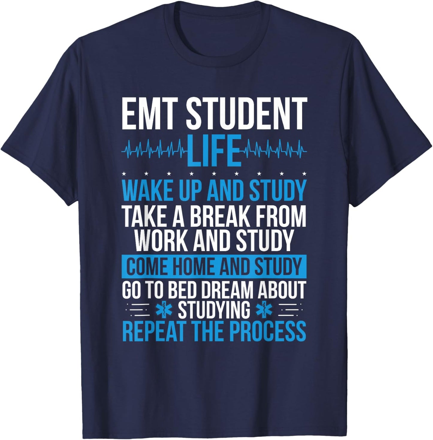 EMT Student Accessoires EMT School Essentials EMS Week T-Shirt - T-Shirt | Navy