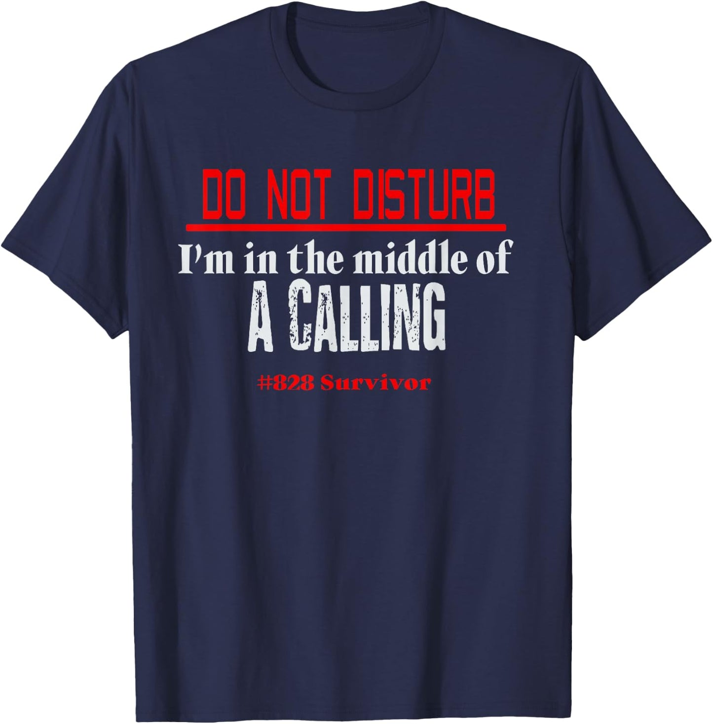 Manifest 828 Flight Montego Air Funny Do Not Disturb Calling T-Shirt - T-Shirt | Navy