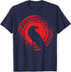 Beautiful Black Crow Raven Bird Watch. Birds Silhouette T-Shirt - T-Shirt | Navy