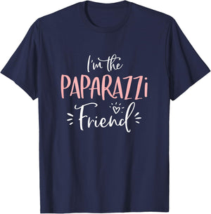 Paparazzi Friend Group Funny Matching Bachelorette Party T-Shirt - T-Shirt | Navy