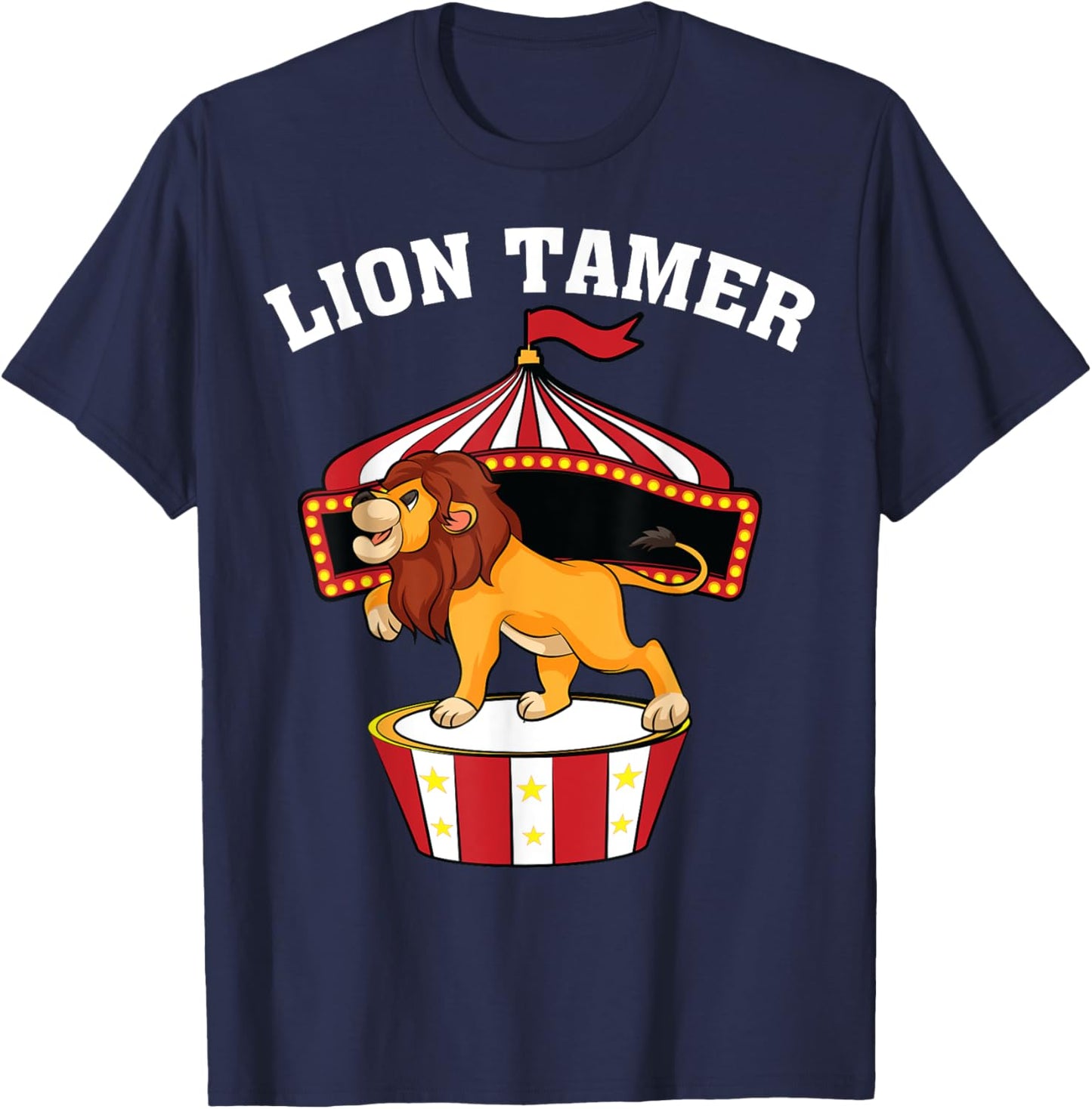Cute Lion Tamer | Funny Carnival Show Performer Kids Gift T-Shirt - T-Shirt | Navy