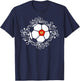 Floral Montenegro Soccer Lovers Jersey Montenegrin Football T-Shirt - T-Shirt | Navy