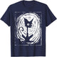 Black Cat Lazy Halloween Costume Scary Creepy T-Shirt - T-Shirt | Navy