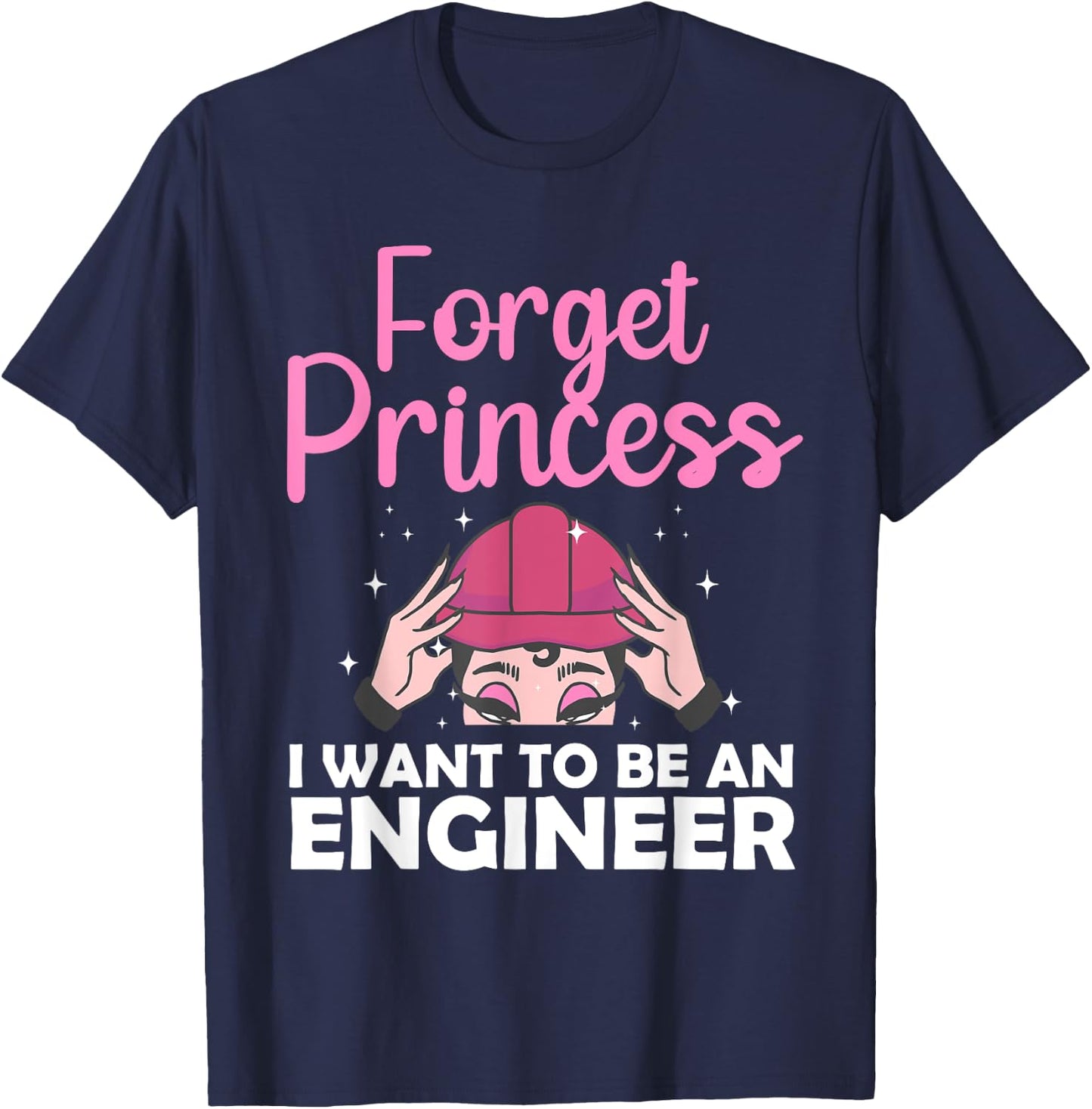 Funny Engineer Design Girls Women Kids Engineering Lovers T-Shirt - T-Shirt | Navy