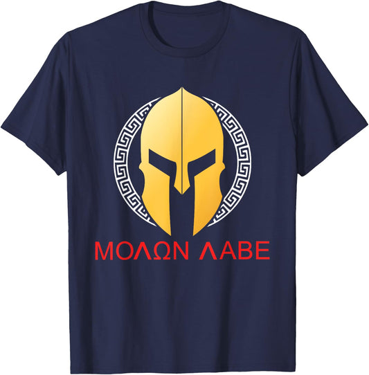 Sparta Warrior Honor Fitness Gym Spartan Greek Gladiator T-Shirt - T-Shirt | Navy