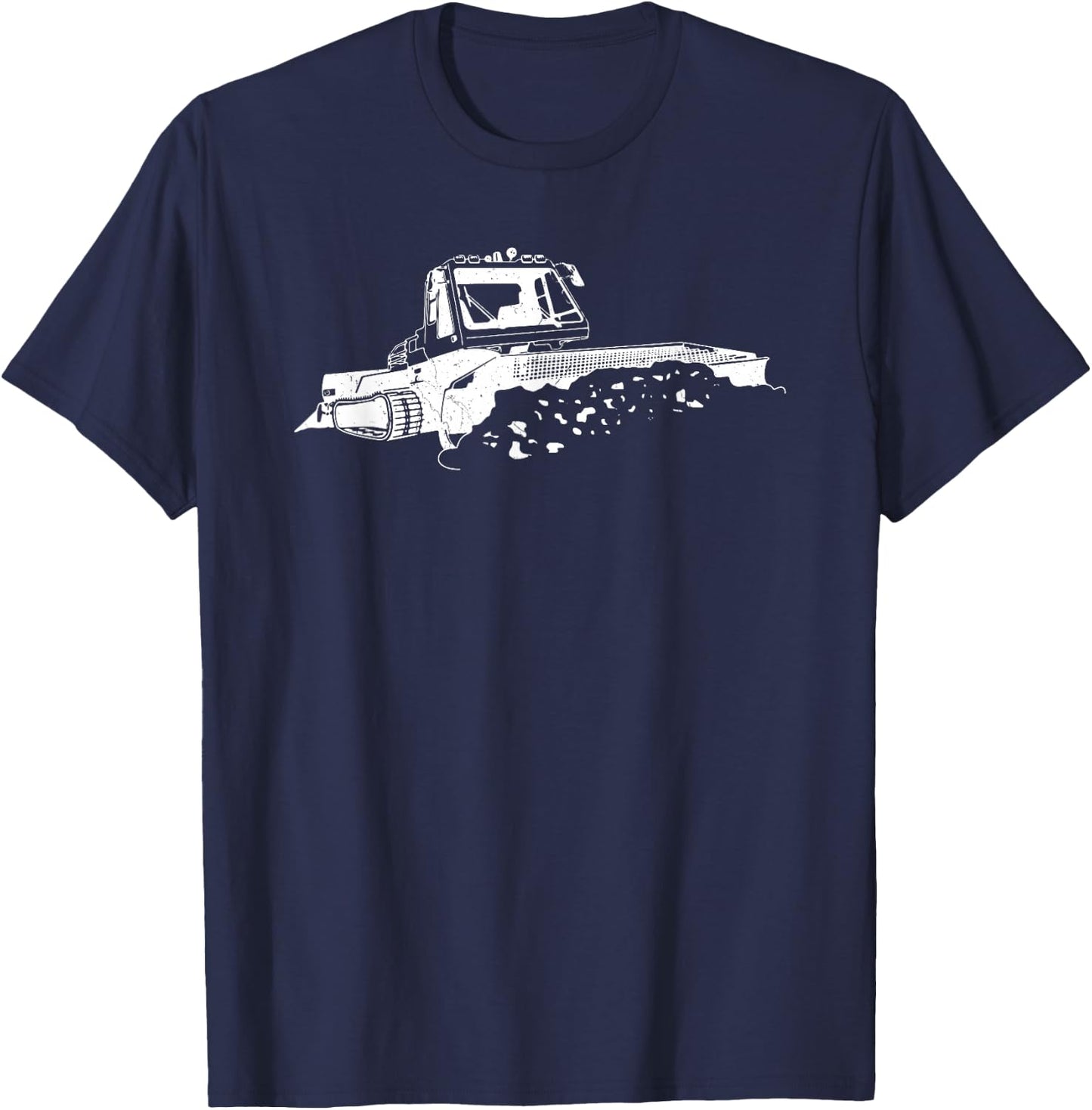 Snow Caterpillar Vehicle Profession Snow Caterpillar Winter Sports T-Shirt - T-Shirt | Navy