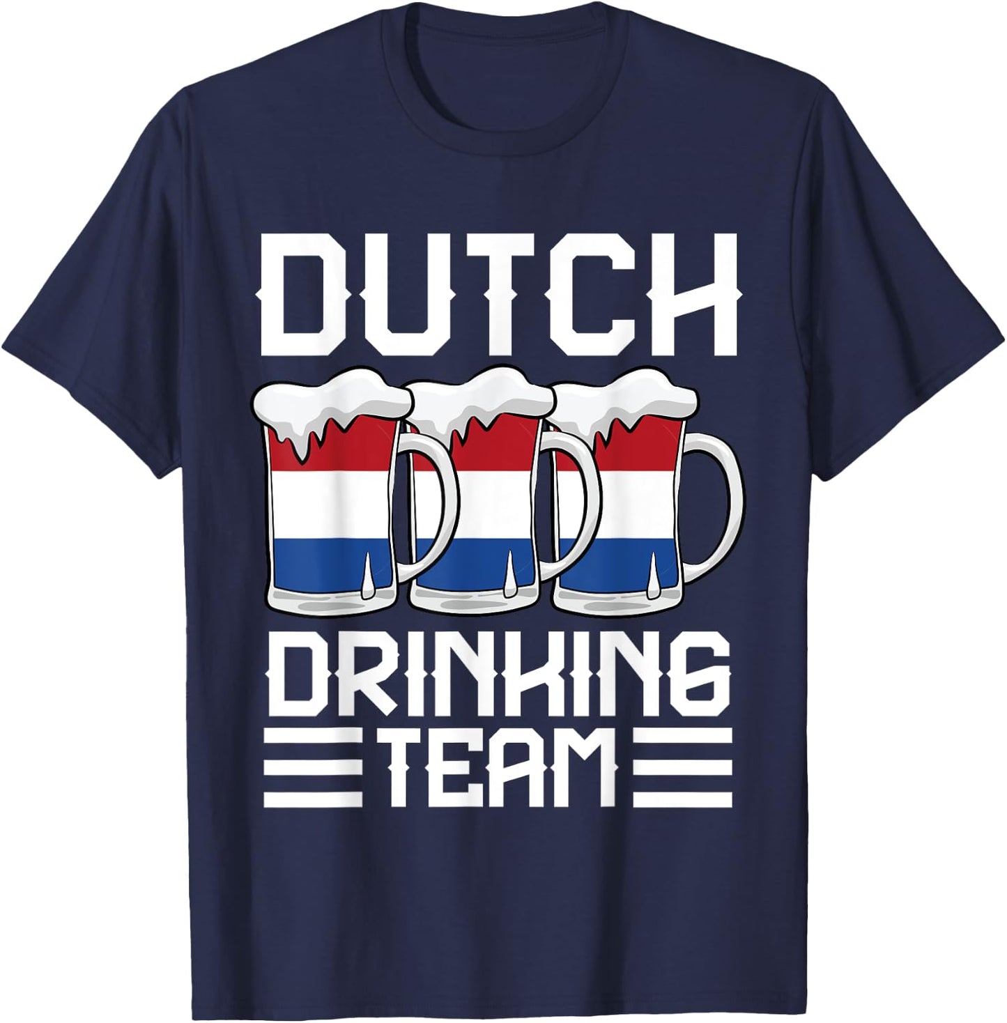 Dutch Drinking Team Netherlands T-Shirt - T-Shirt | Navy