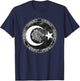 Turkish Goktürk Wolf Bozkurt Flag T-Shirt - T-Shirt | Navy