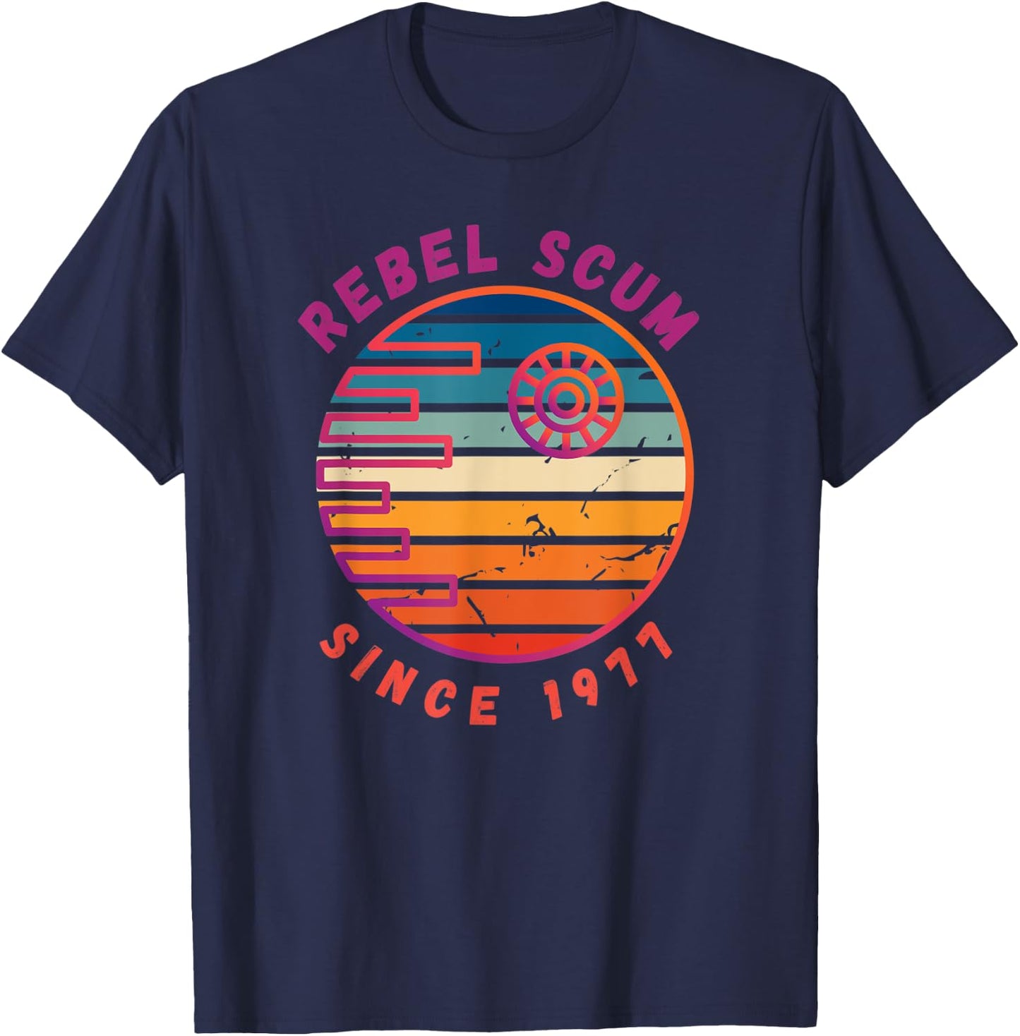 Funny 70`s Sci-Fi Movie Geek Mom Dad Brother Sister T-Shirt - T-Shirt | Navy