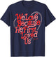 We Love Because He First Loved Us Bible Verse Cute Christian T-Shirt - T-Shirt | Navy