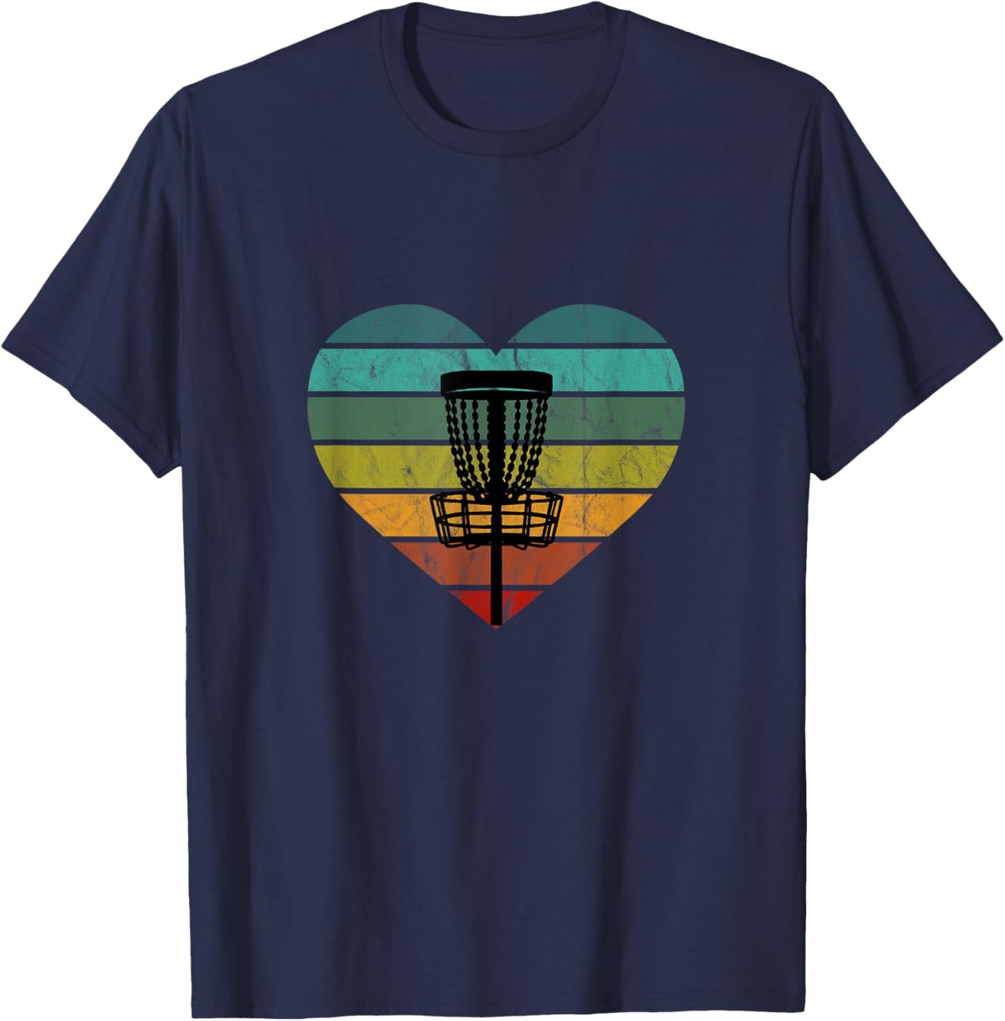 Disc Golf Frisbee Basket Target Basket Catch Basket I Love Disc Golf T-Shirt - T-Shirt | Navy