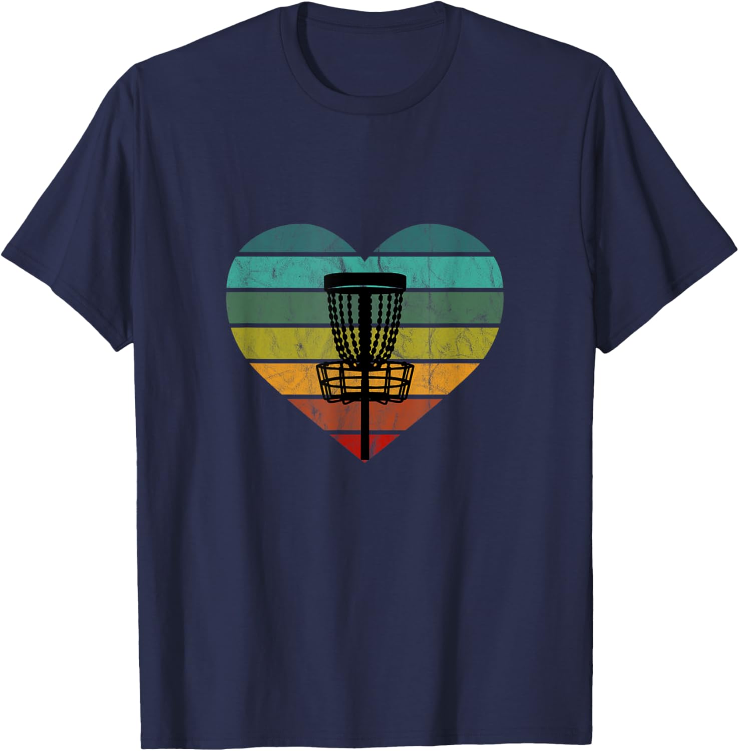 Disc Golf Frisbee Basket Target Basket Catch Basket I Love Disc Golf T-Shirt - T-Shirt | Navy